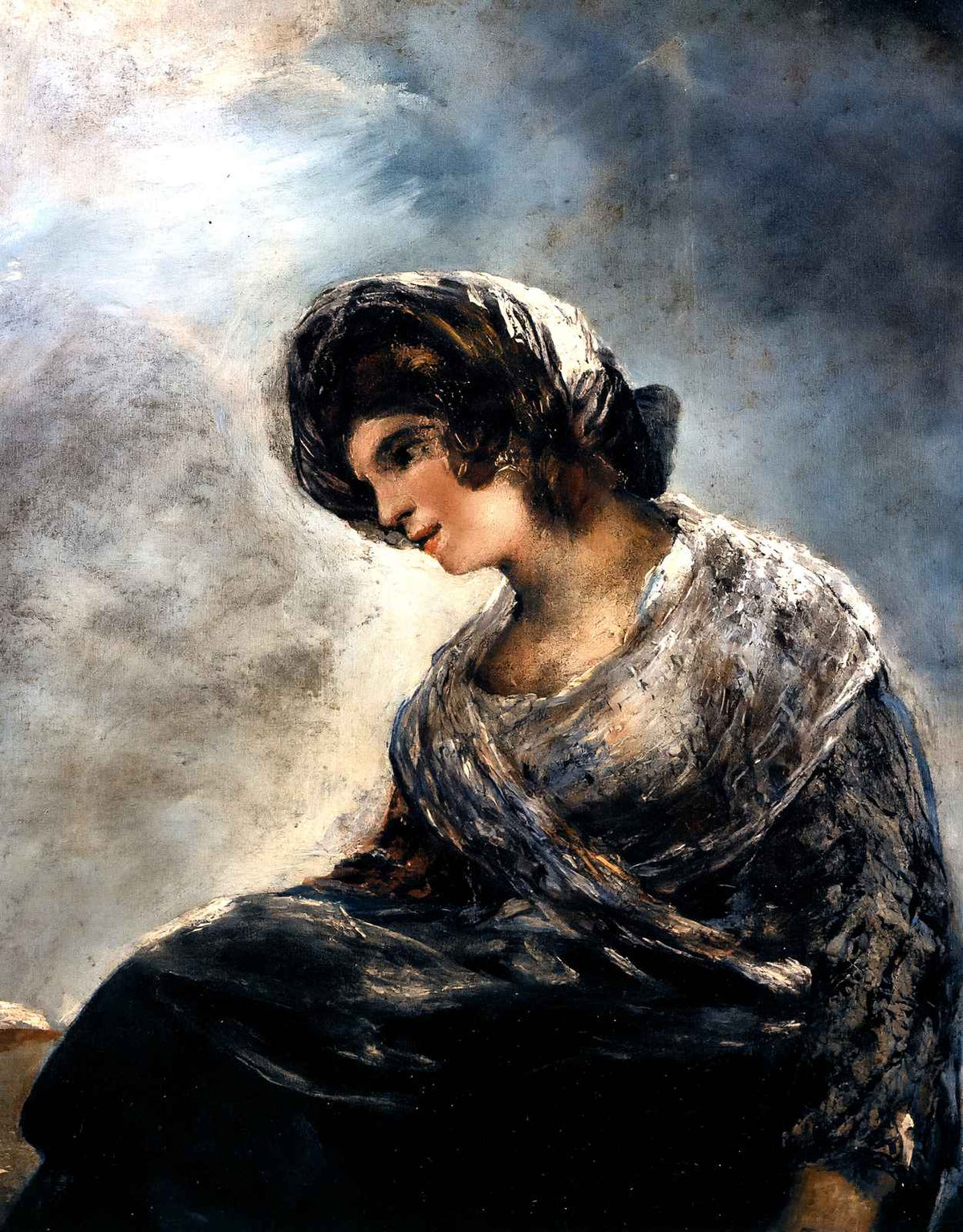 The Milkmaid of Bordeaux Art Print 1827 Painting by Francisco Goya (6 Sizes)