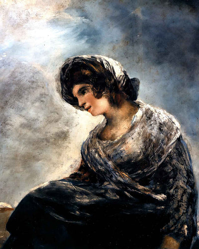 The Milkmaid of Bordeaux art print by Francisco Goya (1827)