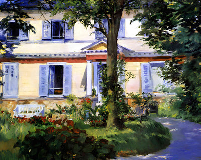 The House at Rueil 1882 Painting by Edouard Manet 8x10" Art Print