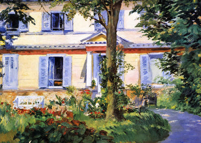 The House at Rueil Fine Art Print 1882 Painting by Edouard Manet (6 Sizes)