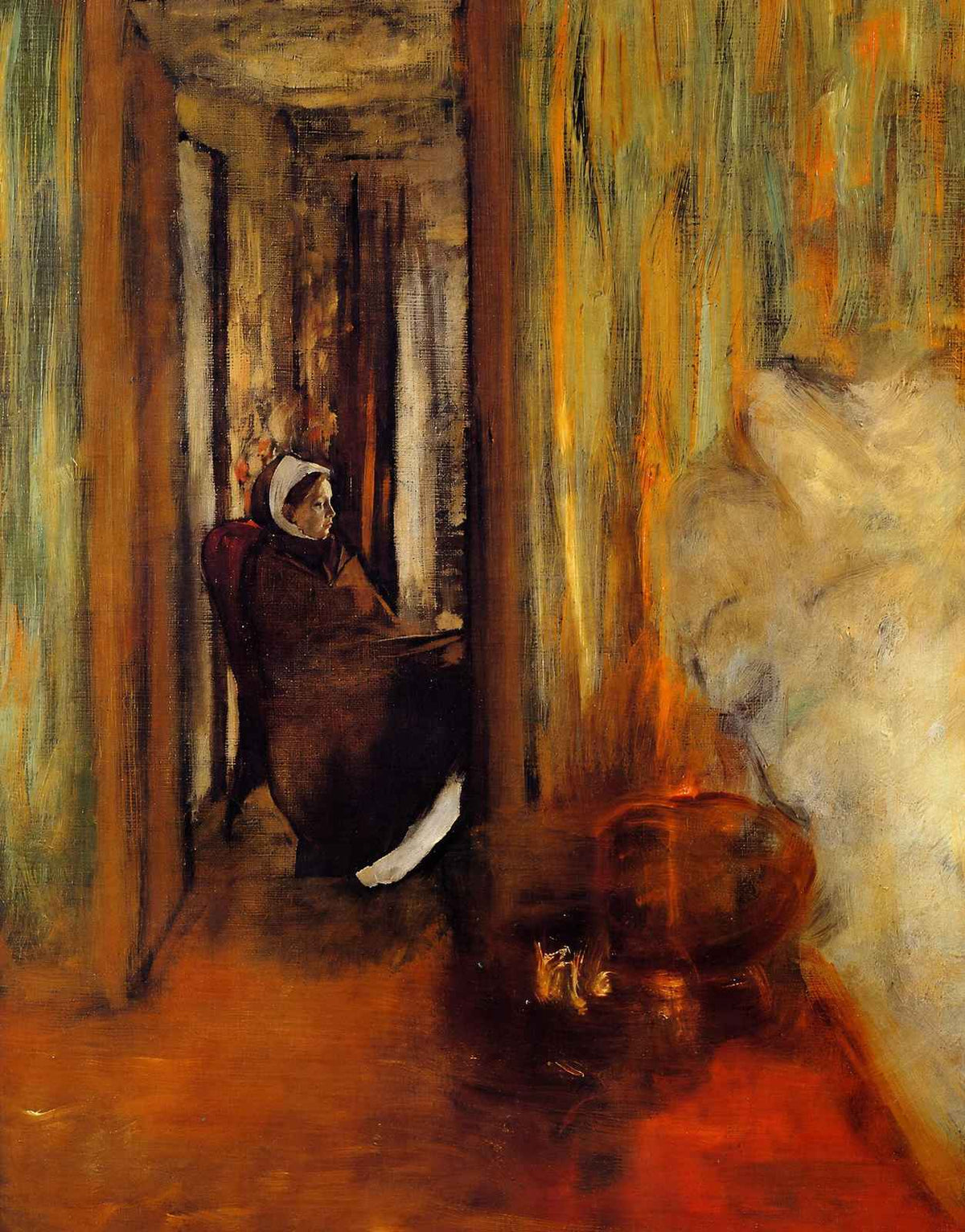 The Nurse Art Print 1873 Painting by Edgar Degas (6 Sizes) - Archival Paper