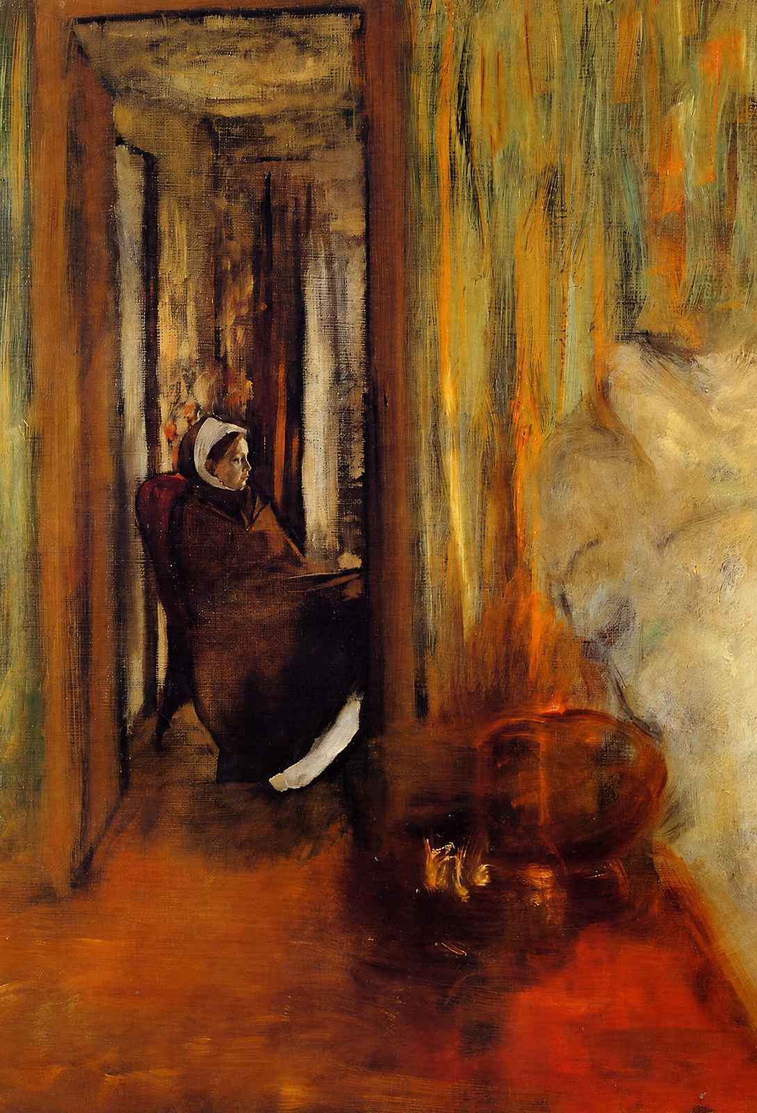 The Nurse Art Print 1873 Painting by Edgar Degas (6 Sizes) - Archival Paper