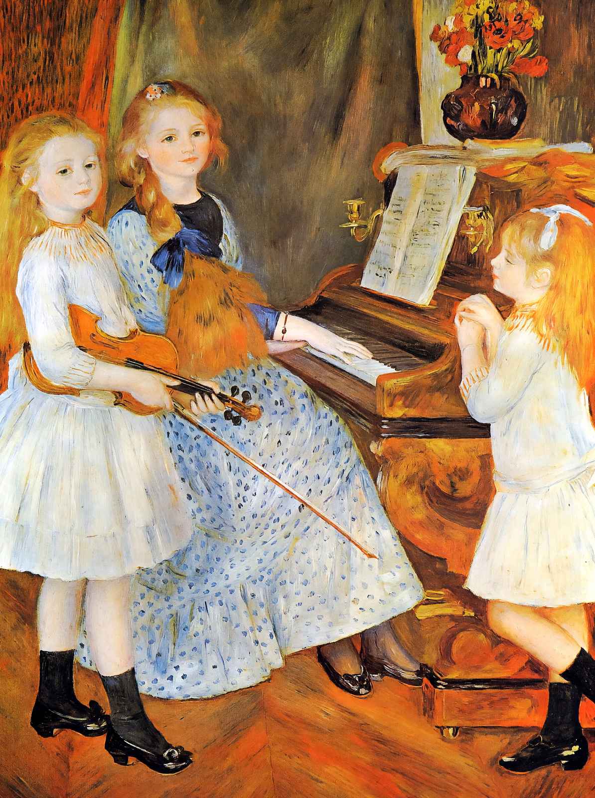 The Daughters of Catulle Mendes Art Print 1888 by Renoir (6 Sizes) - Acid Free