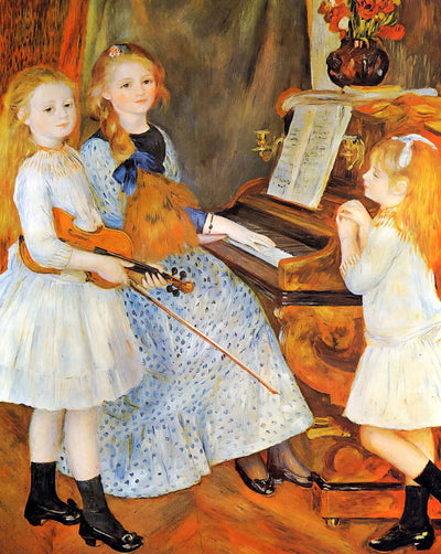 The Daughters of Catulle Mendes art print by Pierre-Auguste Renoir (1888)