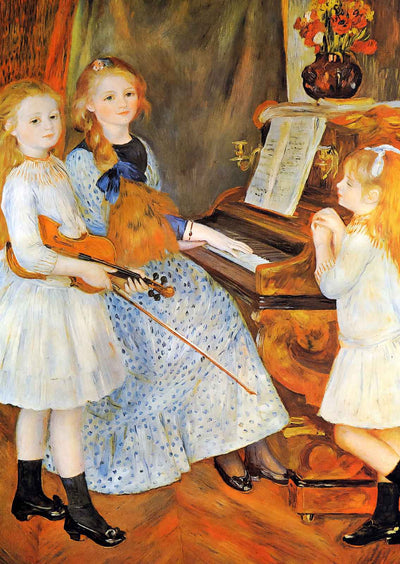 The Daughters of Catulle Mendes Art Print 1888 by Renoir (6 Sizes) - Acid Free