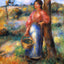 The Shepherdess Art Print 1902 Painting by Pierre-Auguste Renoir (6 Sizes)