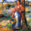 The Shepherdess Art Print 1902 Painting by Pierre-Auguste Renoir (6 Sizes)