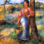 The Shepherdess art print by Pierre-Auguste Renoir (1902)