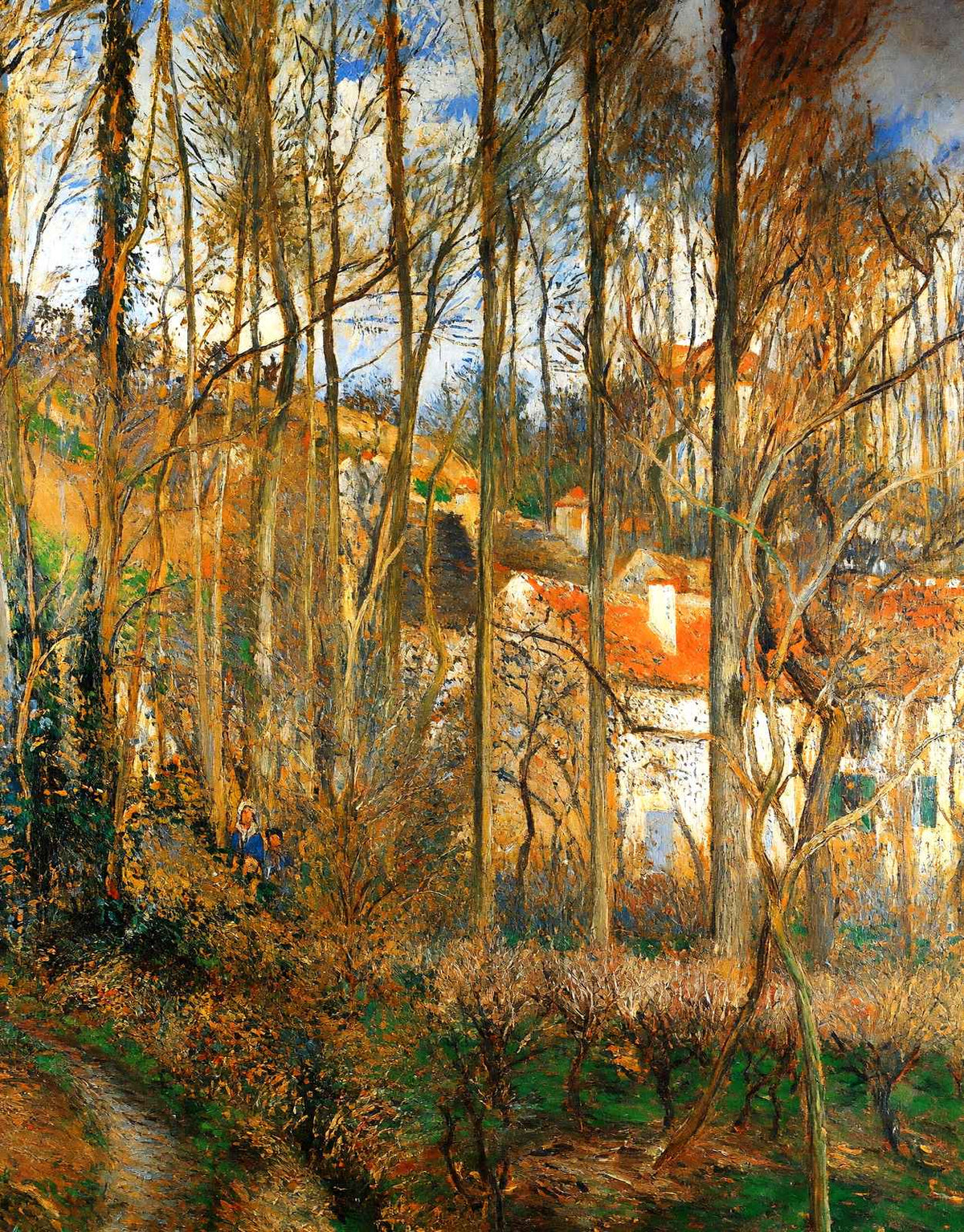 The Cote Des Boeufs at L'Hermitage, Near Pontoise 1877 Fine Art Print (6 Sizes)
