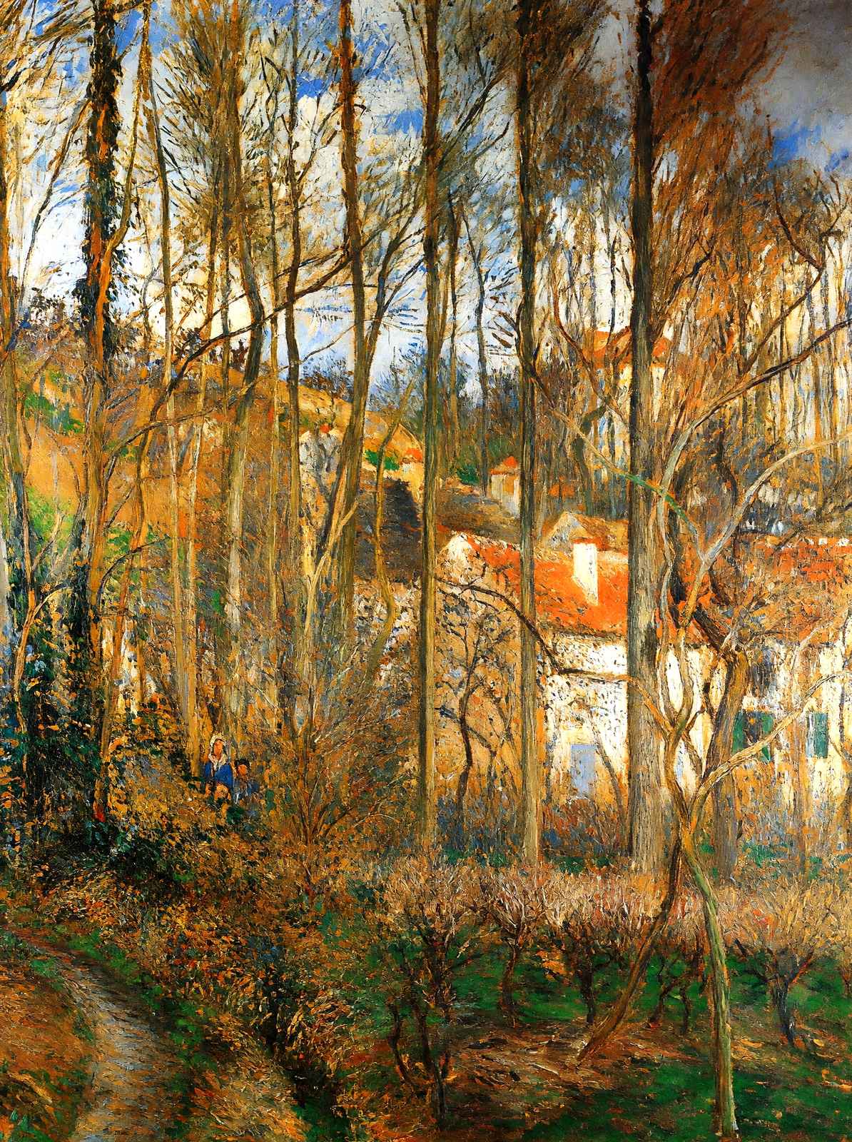 The Cote Des Boeufs at L'Hermitage, Near Pontoise 1877 Fine Art Print (6 Sizes)