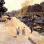 Banks of the Seine in Paris, Pont Marie, Quai D'Anjou 1875 Art Print (6 Sizes)