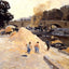 Banks of the Seine in Paris, Pont Marie, Quai D'Anjou 1875 Art Print (6 Sizes)