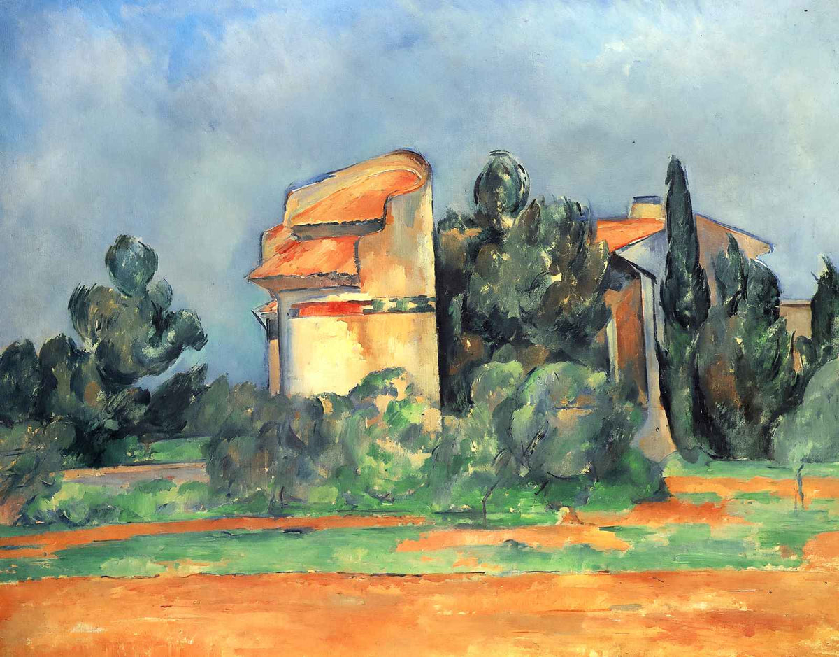 The Pigeon Tower at Bellevue Art Print 1890 Painting by Paul Cezanne (6 Sizes)