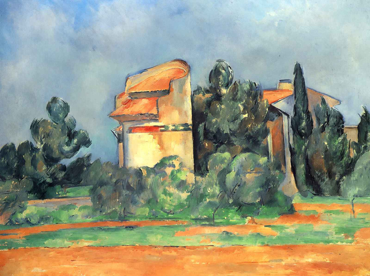 The Pigeon Tower at Bellevue Art Print 1890 Painting by Paul Cezanne (6 Sizes)