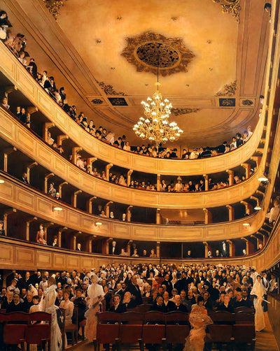 The Old Burgtheater painting by Gustav Klimt (1889)