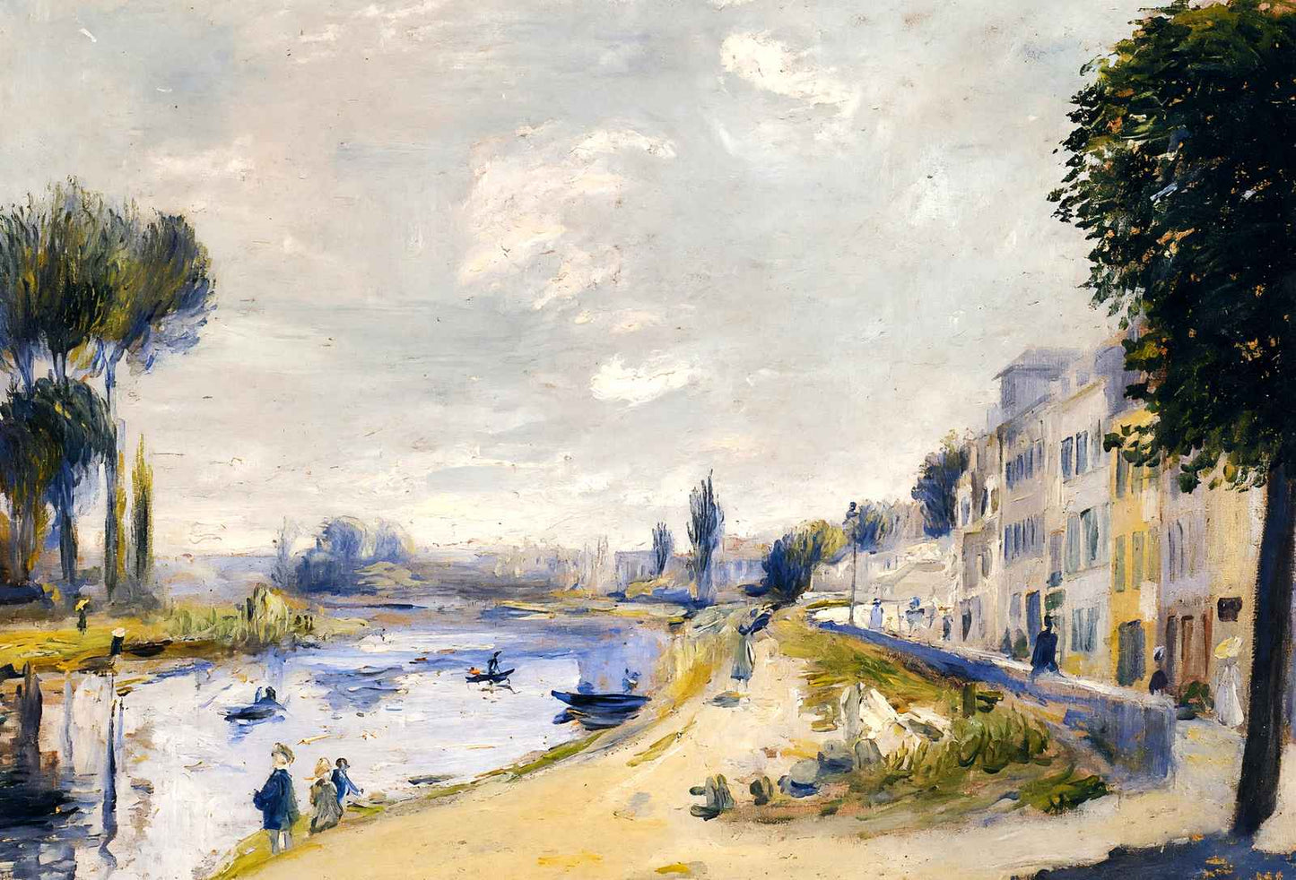 The Banks of the Seine 1875 by Pierre-Auguste Renoir Fine Art Print (6 Sizes)