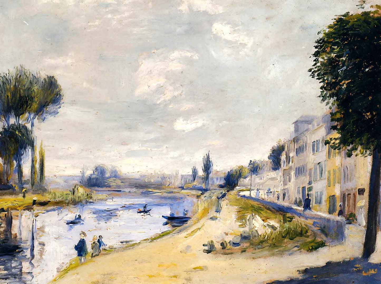 The Banks of the Seine 1875 by Pierre-Auguste Renoir Fine Art Print (6 Sizes)