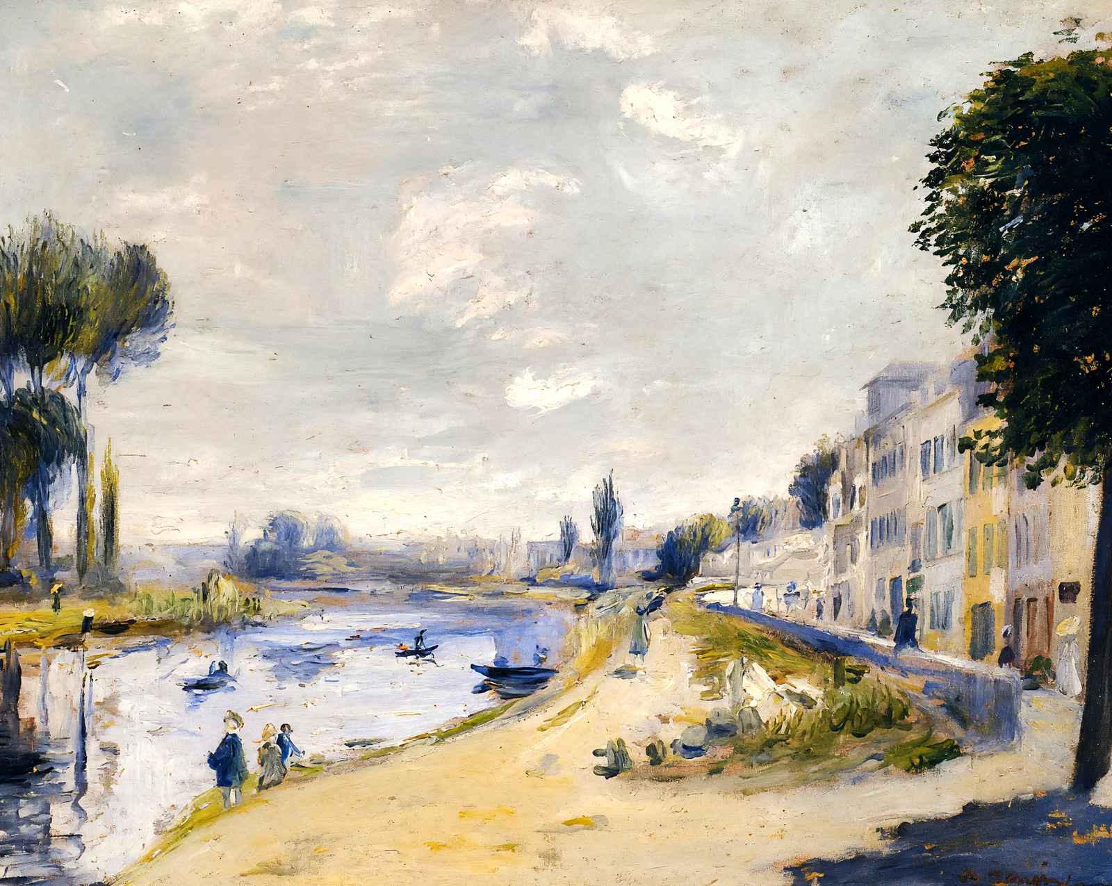 The Banks of the Seine art print by Pierre-Auguste Renoir (1875)