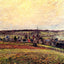 The Village of Eragny art print by Camille Pissarro (1885)
