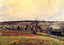 The Village of Eragny Art Print 1885 Painting by Camille Pissarro (6 Sizes)