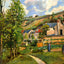 The Hermitage at Pontoise art print by Camille Pissarro (1874)