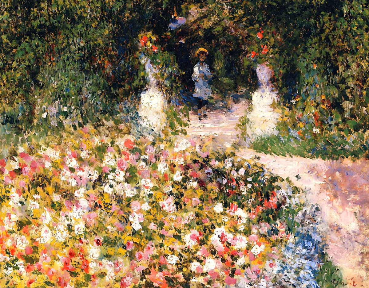 The Garden 1875 Painting by Pierre-Auguste Renoir Art Print (6 Sizes)