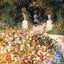 The Garden fine art print by Pierre-Auguste Renoir (1875)