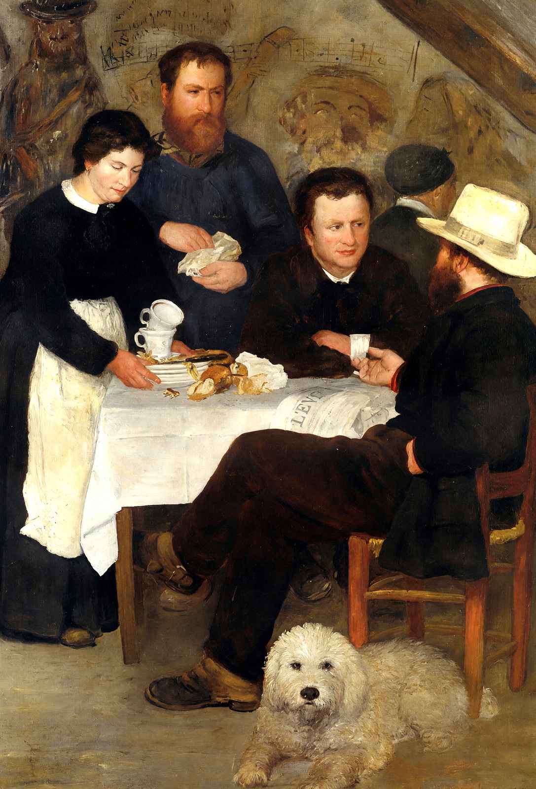The Inn of Mother Anthony 1866 by Pierre-Auguste Renoir Art Print (6 Sizes)