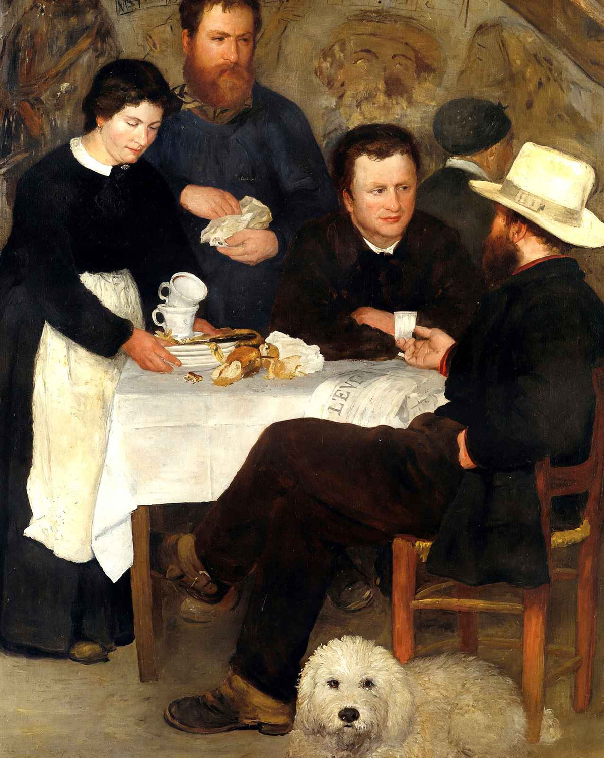 The Inn of Mother Anthony fine art print by Pierre-Auguste Renoir (1866)