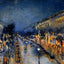 The Boulevard Montmartre at Night Art Print 1897 by Camille Pissarro (6 Sizes)
