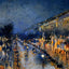 The Boulevard Montmartre at Night Art Print 1897 by Camille Pissarro (6 Sizes)