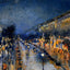 The Boulevard Montmartre at Night Art Print 1897 by Camille Pissarro (6 Sizes)