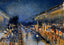 The Boulevard Montmartre at Night Art Print 1897 by Camille Pissarro (6 Sizes)