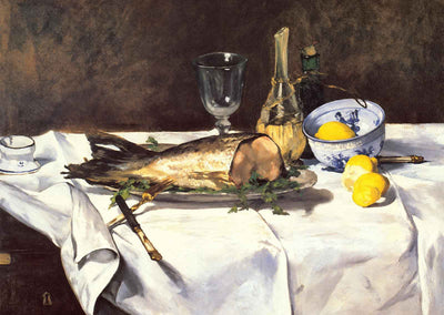 The Salmon Art Print 1869 Painting by Edouard Manet (6 Sizes) - High Quality