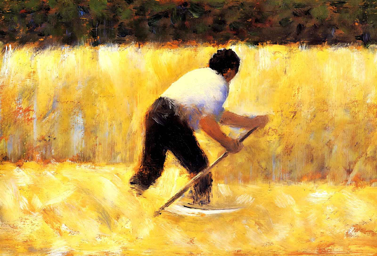The Mower 1882 Painting by Georges Seurat Art Print (6 Sizes) - Archival Paper
