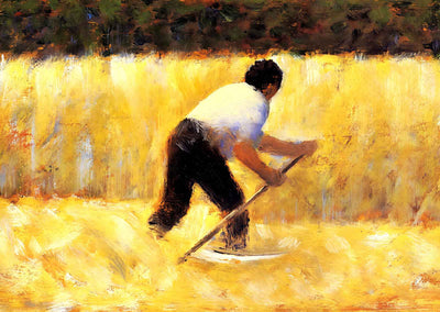 The Mower 1882 Painting by Georges Seurat Art Print (6 Sizes) - Archival Paper