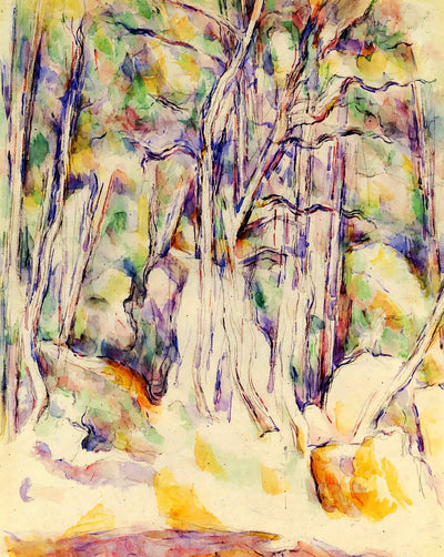 The Park of the Chateau Noir with Well painting by Paul Cezanne (1904)