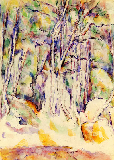 The Park of the Chateau Noir with Well Art Print 1904 by Paul Cezanne (6 Sizes)