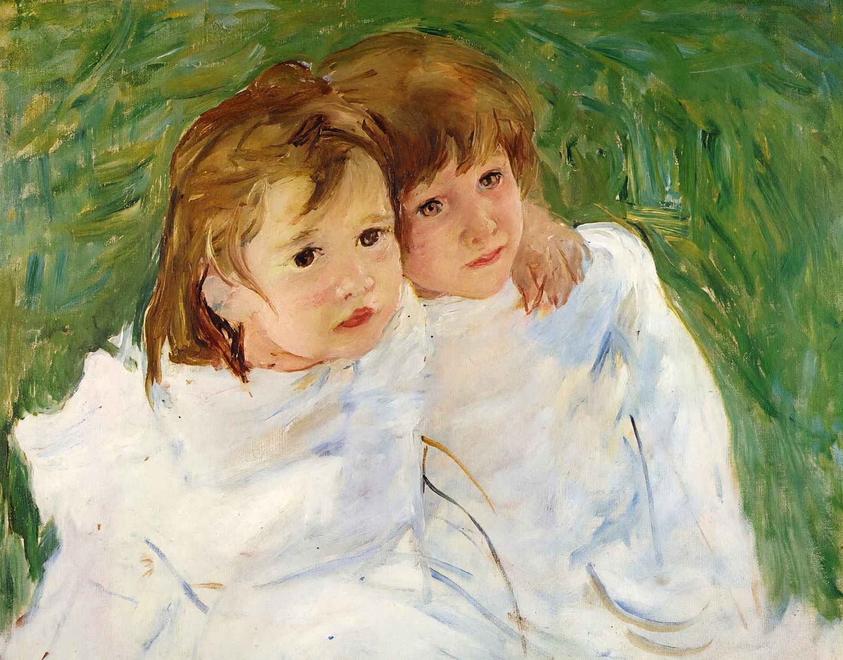 The Sisters 1885 Painting by Mary Cassatt Art Print (6 Sizes) - High Quality