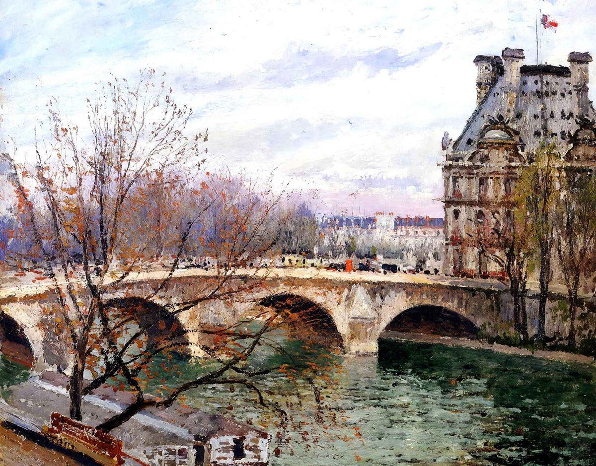 The Pont Royal and the Pavillion De Flore Art Print 1903 by Pissarro (6 Sizes)