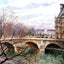 The Pont Royal and the Pavillion De Flore Art Print 1903 by Pissarro (6 Sizes)