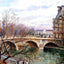 The Pont Royal and the Pavillion De Flore Art Print 1903 by Pissarro (6 Sizes)