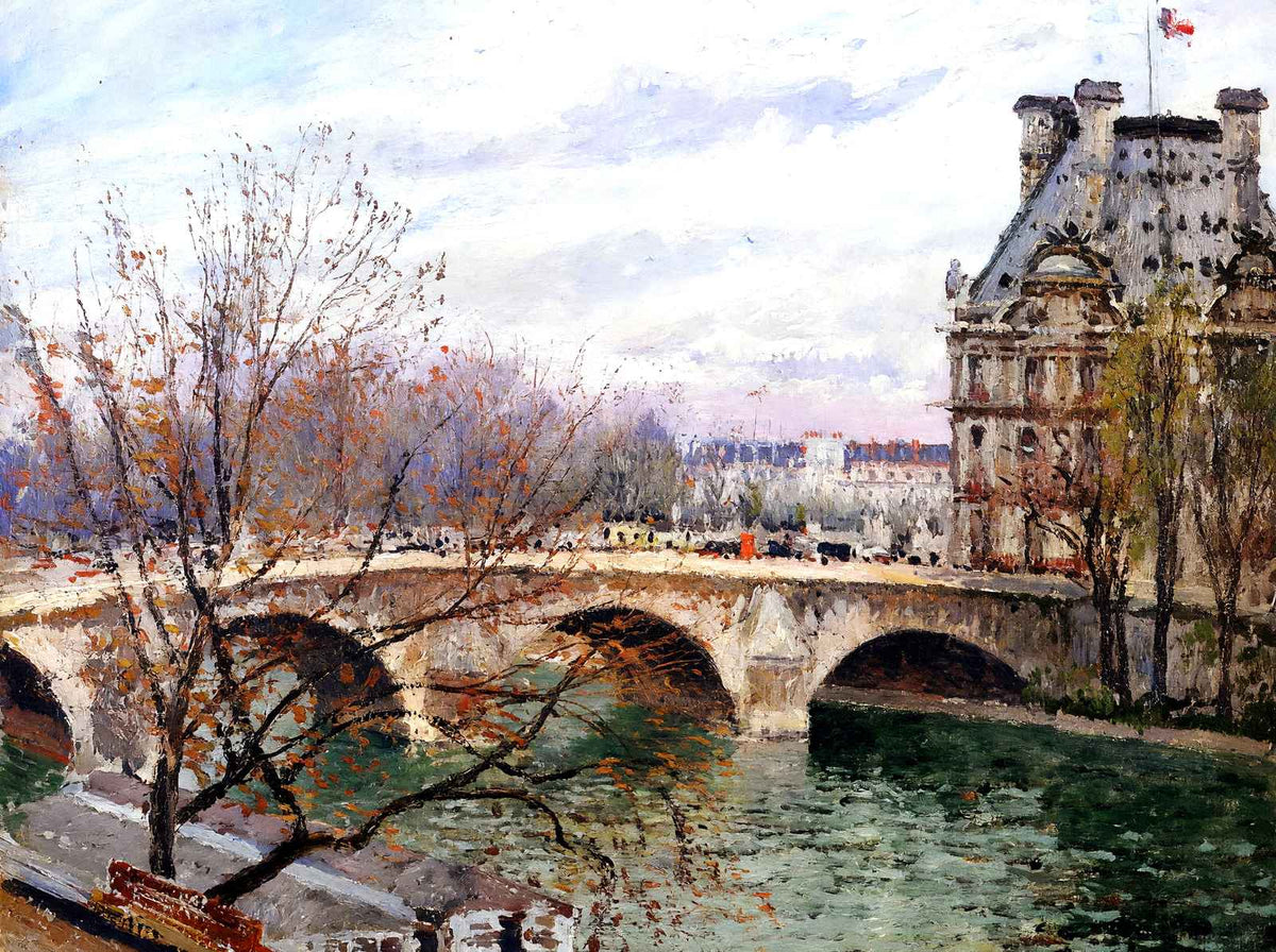 The Pont Royal and the Pavillion De Flore Art Print 1903 by Pissarro (6 Sizes)