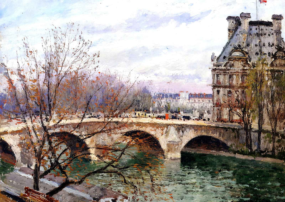 The Pont Royal and the Pavillion De Flore Art Print 1903 by Pissarro (6 Sizes)