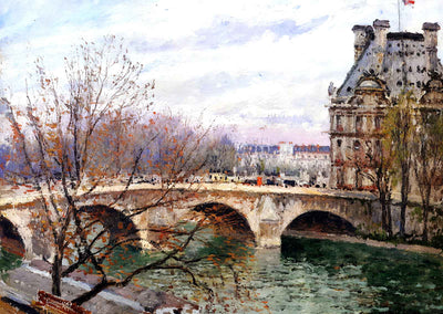 The Pont Royal and the Pavillion De Flore Art Print 1903 by Pissarro (6 Sizes)