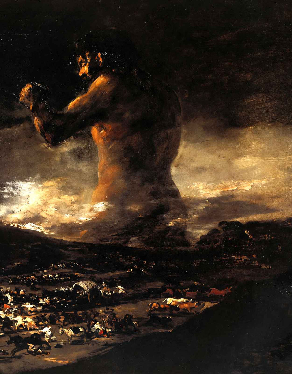 The Colossus 1812 Painting by Francisco Goya Art Print (6 Sizes) - Premium Print