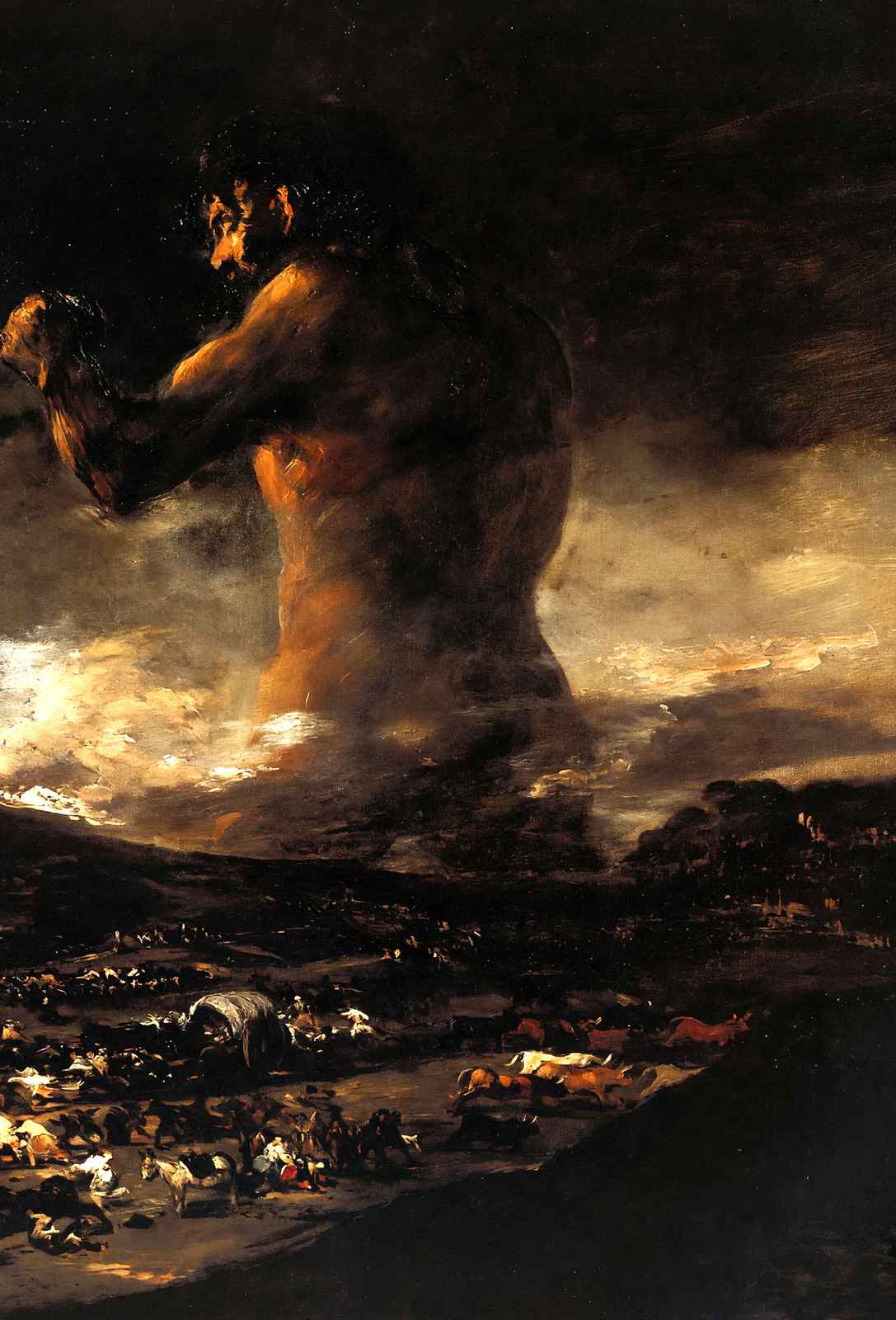 The Colossus 1812 Painting by Francisco Goya Art Print (6 Sizes) - Premium Print