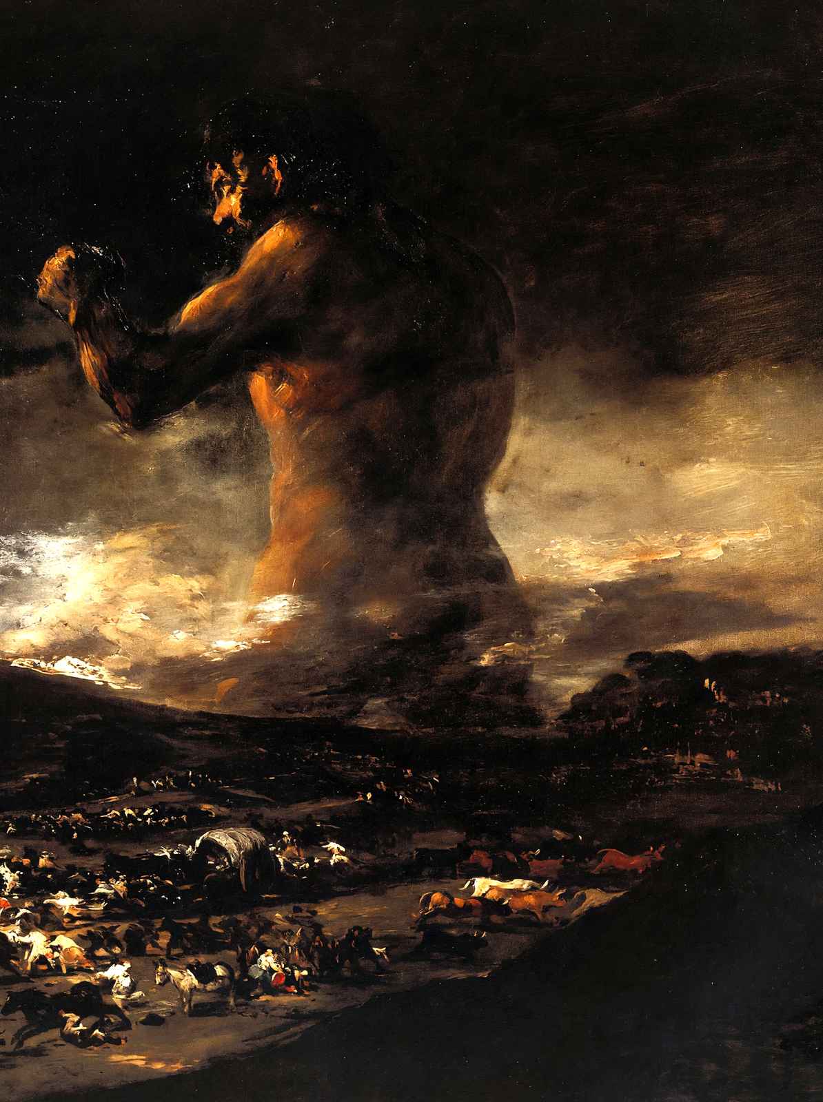 The Colossus 1812 Painting by Francisco Goya Art Print (6 Sizes) - Premium Print