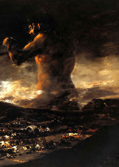 The Colossus 1812 Painting by Francisco Goya Art Print (6 Sizes) - Premium Print