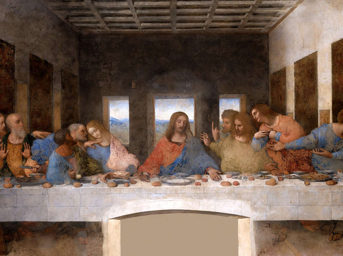 The Last Supper 1495 Painting by Leonardo da Vinci Art Print (6 Sizes)